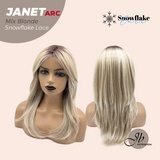[PRE-ORDER] JBEXTENSION 19 Inches Mix Blonde Pre-Cut Arc Snowflake Lace Frontlace Glueless Wig JANET MIX BLONDE【BENDY EAR TABS】