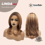 JBEXTENSION 18 Inches Copper Pre-Cut Arc Snowflake Lace Frontlace Glueless Wig LINDA SNOWFLAKE【BENDY EAR TABS】
