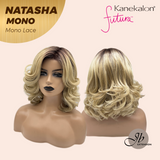 JBEXTENSION NATASHA MONO Monofilament Handmade Wig 6X5 Full Monofilament Hand Tied Top Wig 12 Inches Honey Blonde Mono Lace Wig Glueless Wig NATASHA MONO【BENDY EAR TABS】