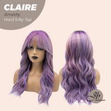 [PRE-ORDER] JBEXTENSION 22 Inches Scalpiana Amethy 3.5X4 Hard Silky Top Natural Scalp Effect Women Wig With Bangs CLAIRE SILKY TOP AMETHY