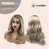 [PRE-ORDER] JBEXTENSION 18 Inches Silver Sand Blonde Pre-Cut 13X6 Free Part Snowflake Lace Frontlace Glueless Wig TERESA PRO - SILVER SAND BLONDE【BENDY EAR TABS】