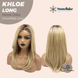 JBEXTENSION 18 Inches Panna Cotta Pre-Cut Snowflake Lace Frontlace Glueless Wig KHLOE LONG PANNA COTTA【PERMATEASE】