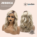 [PRE-ORDER] JBEXTENSION 16 Inches Blonde Curly Pre-Cut Side Part Snowflake Lace Frontlace Glueless Wig JESSICA【BENDY EAR TABS】