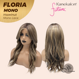 JBEXTENSION FLORIA MONO Full Monofilament Wig 20 Inches Curly Hazelnut Full Mono Lace Glueless with Anti-slip Silicone Strips Wig FLORIA MONO - HAZELNUT【BENDY EAR TABS】