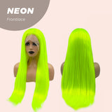 JBEXTENSION 26 Inches Neon Color Frontlace Wig NEON (FREE PARTING)