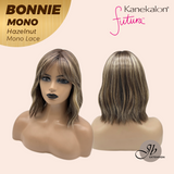 [PRE-ORDER] JBEXTENSION BONNIE MONO Full Monofilament Handmade Full Lace Full Hand Tied Wig 12 Inches Hazelnut Mono Lace Handmade Futura Fiber Glueless Wig BONNIE MONO HAZELNUT【BENDY EAR TABS】