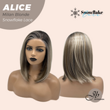 [PRE-ORDER] JBEXTENSION 12 Inches Milan Blonde Pre-Cut Side Part Snowflake Lace Frontlace Glueless Wig ALICE MILAN BLONDE【BENDY EAR TABS】