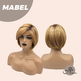 JBEXTENSION 8 Inches Dark Honey Blonde Women Fashion Full Machine Wig MABEL【PLUS PERMATEASE】【BENDY EAR TABS】
