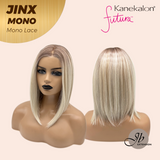 JBEXTENSION JINX MONO Monofilament Handmade Wig 6X5 Full Monofilament Hand Tied Top Wig 12 Inches Blonde Mono Lace Wig With Anti-slip Silicone Strips Glueless Wig JINX MONO【BENDY EAR TABS】