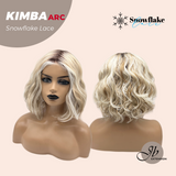 JBEXTENSION 12 Inches Mix Blonde Pre-Cut Arc Snowflake Lace Frontlace Glueless Wig KIMBA【BENDY EAR TABS】