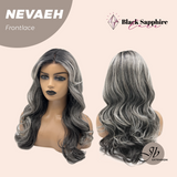 JBEXTENSION 20 Inches Black Curly Pre-Cut Frontlace Glueless Black Sapphire Wig NEVAEH