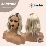 JBEXTENSION 12 Inches Blonde Curly Pre-Cut Side Part Snowflake Lace Frontlace Glueless Wig BARBARA【BENDY EAR TABS】