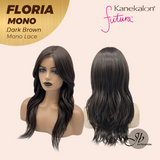 JBEXTENSION FLORIA MONO Full Monofilament Wig 20 Inches Curly Dark Brown Full Mono Lace Glueless with Anti-slip Silicone Strips Wig FLORIA MONO - DARK BROWN【BENDY EAR TABS】