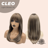 JBEXTENSION Peluca marrón natural con corte Bob de 10 pulgadas y flequillo JOAN