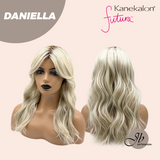 JBEXTENSION 19 Inches Blonde Wave Women Fashion Full Machine Wig DANIELLA【PLUS PERMATEASE】【BENDY EAR TABS】