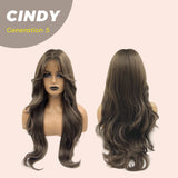 JBEXTENSION GENERATION FIVE 28 Inches Curly Cold Brown Wig CINDY G5