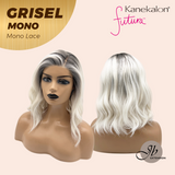 JBEXTENSION GRISEL MONO Monofilament Handmade Wig 6X5 Full Monofilament Hand Tied Top Wig 13 Inches Platinum Blonde Mono Lace Wig With Anti-slip Silicone Strips Glueless Wig GRISEL MONO【BENDY EAR TABS】