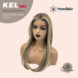 [PRE-ORDER]JBEXTENSION 22 Inches Biscuit Blonde Pre-Cut Arc Snowflake Lace Frontlace Glueless Wig KEL ARC - BISCUIT BLONDE【BENDY EAR TABS】