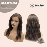 [PRE-ORDER] JBEXTENSION 17 Inches Wave Brown Pre-Cut Side Part Snowflake Lace Frontlace Glueless Wig MARTINA BROWN【BENDY EAR TABS】