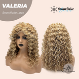 JBEXTENSION 18 Inches Deep Curly Raw Sugar Blonde Pre-Cut Snowflake Lace Frontlace Glueless Wig VALERIA【PERMATEASE】
