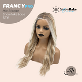 [PRE-ORDER]JBEXTENSION 24 Inches Long Wave Mix Blonde Pre-Cut 13X6 Free Part Snowflake Lace Frontlace Glueless Wig FRANCY PRO - MIX BLONDE【BENDY EAR TABS】