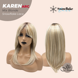 [PRE-ORDER] JBEXTENSION 18 Inches Mix Blonde Pre-Cut Arc Snowflake Lace Frontlace Glueless Wig KAREN MIX BLONDE【BENDY EAR TABS】