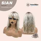 JBEXTENSION 16 Inches Blonde Wave Top Snowflake Lace Glueless Wig SIAN BLONDE【PERMATEASE】【BENDY EAR TABS】