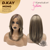 [PRE-ORDER] JBEXTENSION D.KAY MONO Partial Monofilament Wig 18 Inches Hazelnut Partial Mono Lace Glueless Women Fashion Wig D.KAY MONO HAZELNUT【BENDY EAR TABS】