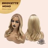 JBEXTENSION BRIDGETTE MONO Monofilament Handmade Wig 6X5 Full Monofilament Hand Tied Top Wig 16 Inches Curly Honey Blonde Mono Lace Wig with Anti-slip Silicone Strips Glueless Wig BRIDGETTE MONO【BENDY EAR TABS】