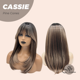 JBEXTENSION 19 Inches Long Pine Cones Wig with Bangs CASSIE PINE CONES