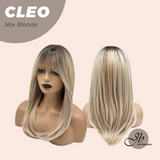 JBEXTENSION 20 Inches Mix Blonde Wig with Bangs CLEO MIX BLONDE