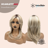 JBEXTENSION 19 Inches Curly Mix Blonde Pre-Cut Arc Snowflake Lace Frontlace Glueless Wig SCARLETT【BENDY EAR TABS】