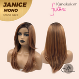 [PRE-ORDER] HOT OF SEASON -  JANICE MONO Full Monofilament Wig 20 Inches Copper Mono Lace Wig With Anti-slip Silicone Strips Glueless Wig JANICE MONO