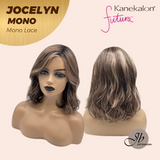 JBEXTENSION JOCELYN MONO Monofilament Handmade Wig 6X5 Full Monofilament Hand Tied Top Wig 11 Inches Pine Cones Mono Lace Wig with Anti-slip Silicone Strips Glueless Wig JOCELYN MONO【BENDY EAR TABS】