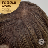 JBEXTENSION FLORIA MONO Full Monofilament Wig 20 Inches Curly Hazelnut Full Mono Lace Glueless with Anti-slip Silicone Strips Wig FLORIA MONO - HAZELNUT【BENDY EAR TABS】
