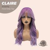 [PRE-ORDER] JBEXTENSION 22 Inches Scalpiana Amethy 3.5X4 Hard Silky Top Natural Scalp Effect Women Wig With Bangs CLAIRE SILKY TOP AMETHY