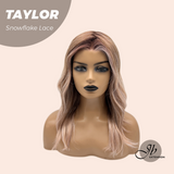 JBEXTENSION 18 Inches Apricot Pre-Cut Snowflake Lace Frontlace Glueless Wig TAYLOR【PERMATEASE】【BENDY EAR TABS】