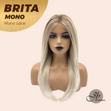 [PRE-ORDER] JBEXTENSION BRITA MONO Monofilament Handmade Wig 6X5 Full Monofilament Hand Tied Top Wig 22 Inches Light Blonde Mono Lace Wig with Anti-slip Silicone Strips Glueless Wig BRITA MONO【BENDY EAR TABS】