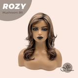 JBEXTENSION 17 Inches Mushroom Brown Curly Women Fashion Full Machine Wig ROZY MUSHROOM BROWN【PLUS PERMATEASE】【BENDY EAR TABS】