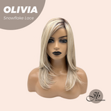 [PRE-ORDER] JBEXTENSION 17 Inches Mix Blonde Pre-Cut Side Part Snowflake Lace Frontlace Glueless Wig OLIVIA SNOWFLAKE【BENDY EAR TABS】