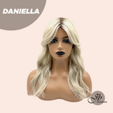 JBEXTENSION 19 Inches Blonde Wave Women Fashion Full Machine Wig DANIELLA【PLUS PERMATEASE】【BENDY EAR TABS】