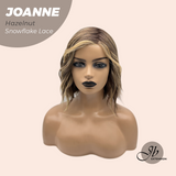 JBEXTENSION 11 Inches Hazelnut Pre-Cut Side Part Snowflake Lace Frontlace Glueless Wig JOANNE HAZELNUT【BENDY EAR TABS】