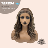 [PRE-ORDER] JBEXTENSION 18 Inches Hazelnut Pre-Cut 13X6 Free Part Snowflake Lace Frontlace Glueless Wig TERESA PRO - HAZELNUT【BENDY EAR TABS】
