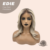 JBEXTENSION 16 Inches Light Blonde Fiber X, Tangle Less Pre-Cut Free Part Frontlace Glueless Wig EDIE【FIBER X】