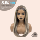 [PRE-ORDER] JBEXTENSION 22 Inches Silver Sand Blonde Pre-Cut 13X6 Free Part Snowflake Lace Frontlace Glueless Wig KEL PRO - SILVER SAND BLONDE【BENDY EAR TABS】