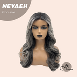 JBEXTENSION 20 Inches Black Curly Pre-Cut Frontlace Glueless Black Sapphire Wig NEVAEH