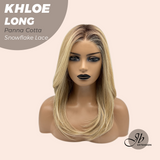 JBEXTENSION 18 Inches Panna Cotta Pre-Cut Snowflake Lace Frontlace Glueless Wig KHLOE LONG PANNA COTTA【PERMATEASE】