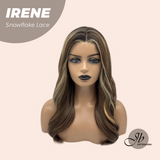 JBEXTENSION Peluca marrón recta de 22 pulgadas con flequillo ELENA B BROWN