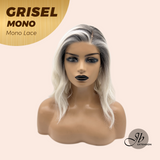 JBEXTENSION GRISEL MONO Monofilament Handmade Wig 6X5 Full Monofilament Hand Tied Top Wig 13 Inches Platinum Blonde Mono Lace Wig With Anti-slip Silicone Strips Glueless Wig GRISEL MONO【BENDY EAR TABS】