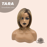 JBEXTENSION 12 Inches Shatush Mix Blonde Pre-Cut Side Part Snowflake Lace Frontlace Glueless Wig TARA SNOWFLAKE【BENDY EAR TABS】